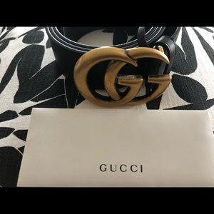 Authentic GUCCI Black Belt🥰💕